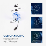 Disney Frozen Olaf Motion Sensing IR UFO Ball Helicopter