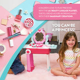 Lil’ Beauty Suitcase Playset – 24 Piece Kids Makeup & Styling Kit