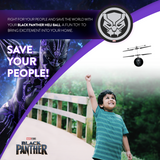Marvel Avengers Black Panther IR UFO Ball Helicopter