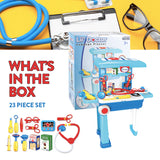Lil’ Doctor Suitcase Playset – 23 Piece Kids Medical Role-Play Kit