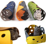 Modular Felt Cat Tunnel & Bed – DIY 99-Shape Collapsible Play Tunnel for Cats