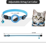 Reflective GPS Tracking Cat Collar – Adjustable Anti-Lost Collar with Bell & GPS Tracker Holder
