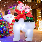 Christmas Inflatable Outdoor Decorations – LED Light-Up Centerpieces