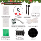 10FT Christmas Inflatable Beach Themed Ladder – LED Light-Up Blow-Up Display