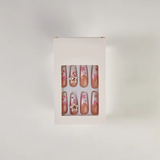 Reusable Press-On Nails – High-Gloss Acrylic Nail Set with Adhesive Tabs