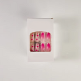 Reusable Press-On Nails – High-Gloss Acrylic Nail Set with Adhesive Tabs