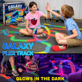Galaxy Flex Track Glow-in-the-Dark Race Set – 220 Pieces with LED Light Car