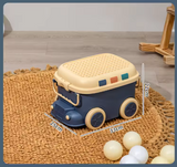 Large Kids Toy Box with Wheels – Rolling Storage Bin