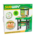 Subway Sandwich Artist Playset – 53 Piece Pretend Restaurant Kit