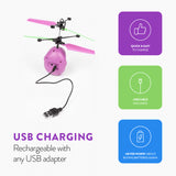 Pixar Toy Story Emoji Buzz Lightyear IR UFO Ball Helicopter