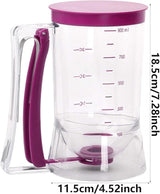 900 ml Handheld Batter Dispenser – Graduated Funnel for Pancakes, Cupcakes & Cake Batter