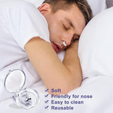 Magnetic Anti-Snore Nose Clip – Reusable Silicone Nasal Dilator