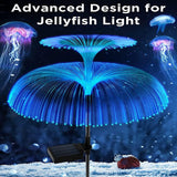 7-Color Changing Jellyfish LED Lamp – Luminous Christmas Outdoor Light