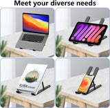 Adjustable Aluminum Laptop Stand – Portable Ergonomic Riser