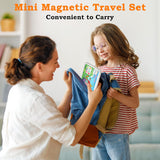 Portable 42-Piece Travel Magnetic Tiles Building Set