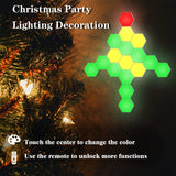 Smart Modular LED Hex Light Panels with App & Touch Control – Music Sync Wall Lights for Home Decor & Gaming Setup