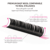 3D Faux Mink Cluster Lashes – D/C Curl Mixed Set (9–15mm)