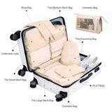 8-Piece Fashion Travel Storage & Packing Cubes Set – Portable Luggage Organizers with Zippers