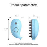 Whale Claw Design Steam Brush for Dogs & Cats – Rechargeable Pet Grooming Tool