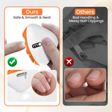 Rechargeable Smart Automatic Nail Trimmer – Safe, Painless Electric Clipper for Babies