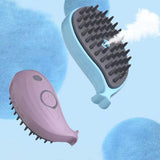 Whale Claw Design Steam Brush for Dogs & Cats – Rechargeable Pet Grooming Tool