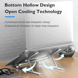 Adjustable Aluminum Laptop Stand – Portable Ergonomic Riser