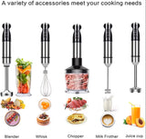 New Easy Portable 5-in-1 Electric Immersion Hand Blender Set – Powerful Stick Mixer for Home Kitchen Cooking, Smoothies, and Baby Food