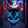 Wireless LED Purge Mask – Glowing Neon Horror Cosplay / Halloween Party Mask