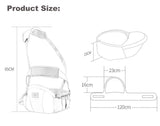 4-in-1 Ergonomic Hip Seat Baby Carrier – Cotton Hip Seat Backpack for Front & Back Carry