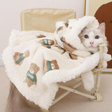Soft Fleece Cat Cape with Hat – Cozy Convertible Cloak and Pajama Outfit for Cats