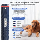 Portable Pet Hair Dryer – 3-Temperature Adjustable Grooming Blower with Rotatable Head & 4 Nozzles