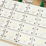 DIY LED Light-Up Wooden Advent Calendar – 24-Day Christmas Countdown Decoration