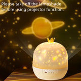 Kids Themed Rotating Night Light Projector 15-Film 360° Starry Sky Lamp