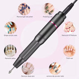 Rechargeable Cordless Nail Drill – 25,000 rpm Portable Electric Polisher / Manicure Machine
