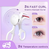 Electric Heated Eyelash Curler with Temperature Control