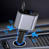 4-in-1 Super Fast Car Charging Cable – Multi USB Charger with Type-C, Lightning & Micro USB Connectors