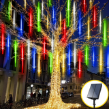 LED Meteor Shower Lights – Falling Rain Christmas Tree & Garden Decoration