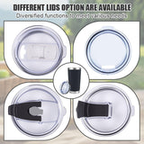 20oz White Double Wall Stainless Steel Vacuum Tumbler with Lid