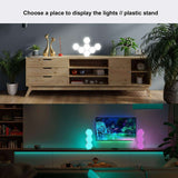 Smart Modular LED Hex Light Panels with App & Touch Control – Music Sync Wall Lights for Home Decor & Gaming Setup