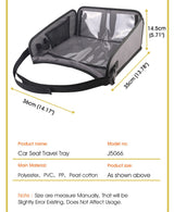 Foldable Baby Car Seat Travel Tray – Portable Snack & Activity Table for Kids