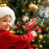 Christmas Automatic Bubble Gun – Handheld Bubble Machine for Kids