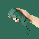 Dual-Use Women’s UV Protection Compact 6-Fold Umbrella – Sun & Rain, Black Coating, Flat Design