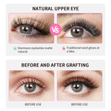 3D Faux Mink Cluster Lashes – D/C Curl Mixed Set (9–15mm)