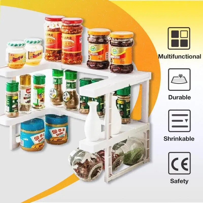 Spicy shelf spice best sale rack and stackable organizer