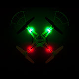 Striker-X Glow-in-the-Dark HD Camera Drone – 2.4GHz RC Quadcopter with HD Video & Night Flight Lights