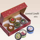 Christmas Scented Candle Gift Set – 6 Pack Holiday Aromatherapy