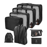 8-Piece Fashion Travel Storage & Packing Cubes Set – Portable Luggage Organizers with Zippers