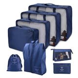 8-Piece Fashion Travel Storage & Packing Cubes Set – Portable Luggage Organizers with Zippers