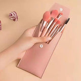 8PCS Makeup Brushes Set – Super Soft Synthetic Brushes with Plastic Handles for Eyeshadow, Blush & Face