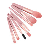 8PCS Makeup Brushes Set – Super Soft Synthetic Brushes with Plastic Handles for Eyeshadow, Blush & Face
